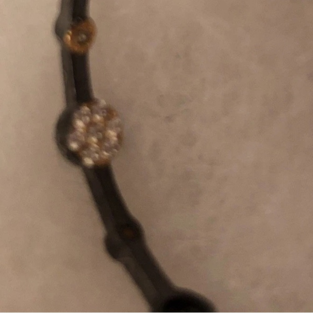 FREIDA ROTHMAN 1.25” Hoop Earrings STARRY NIGHT Gold & Rhodium Over SS NEW $295 - Picture 16 of 16